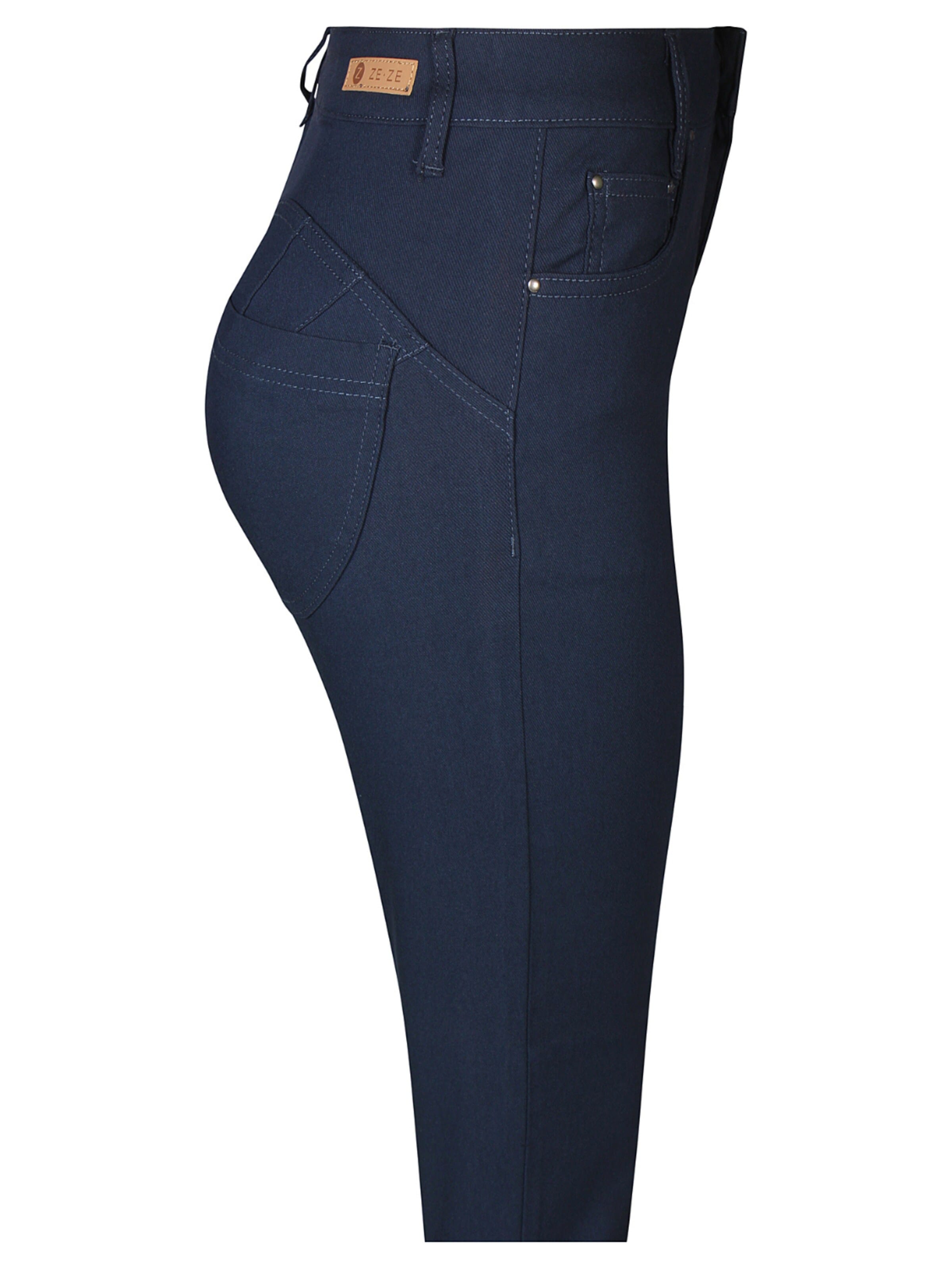 ze-ze Slimfit Hose 'Shape 3'‌‌‌‌‌‌‌ in Blau