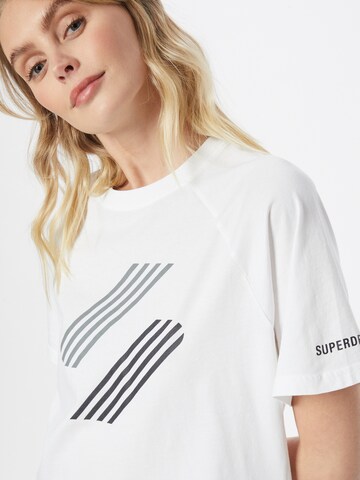 Superdry Sportshirt in Weiß
