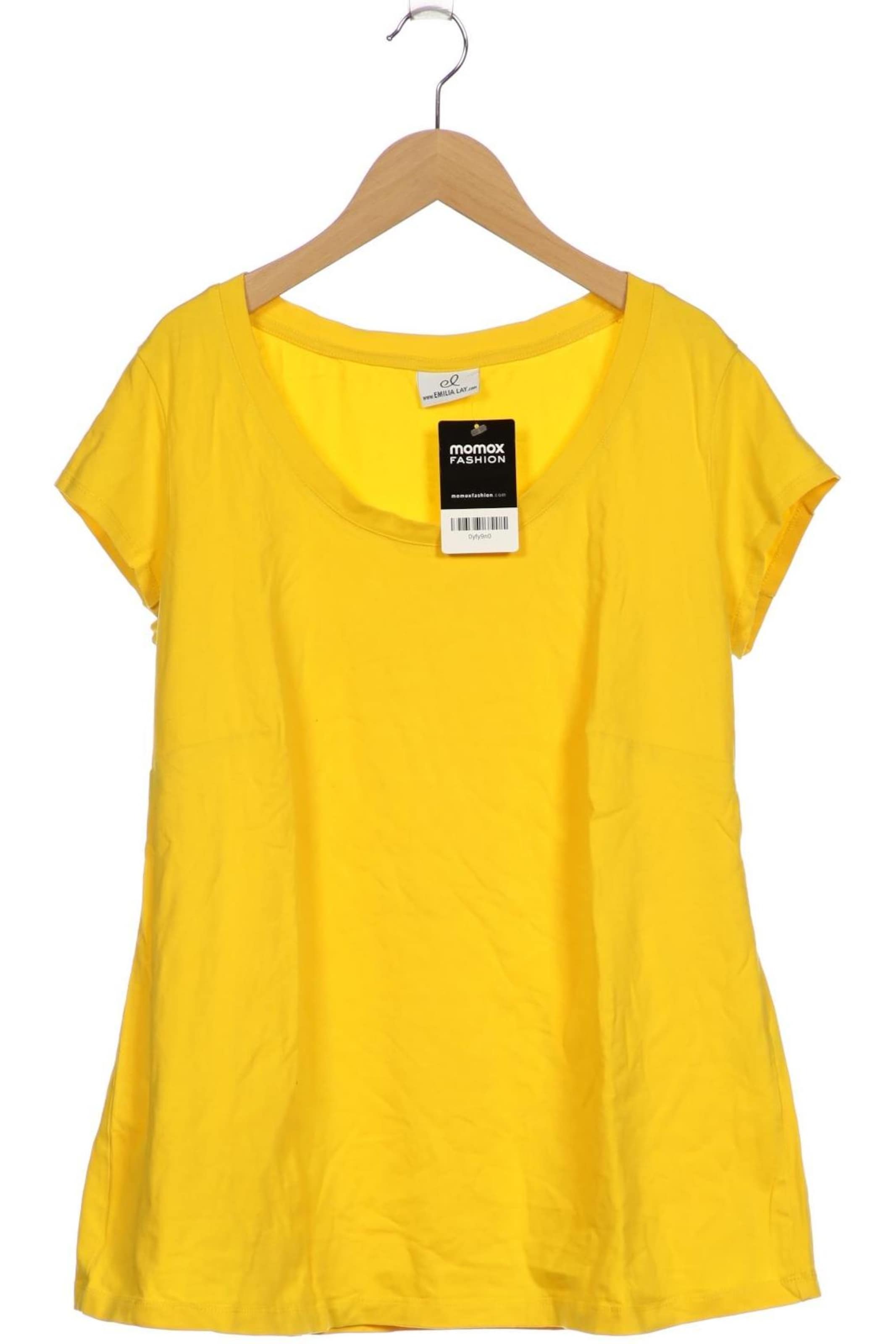 Emilia Lay Top & Shirt in 4XL in Yellow: front
