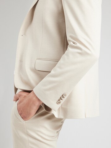 bugatti - Ajuste regular Chaqueta tipo saco para negocios en beige