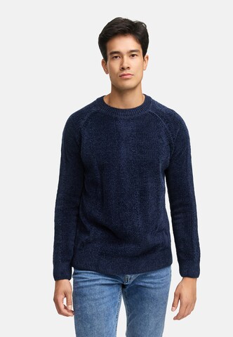INDICODE JEANS Trui 'INOlio' in Blauw: voorkant