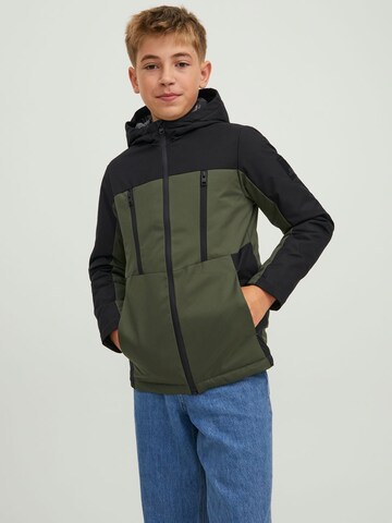 Jack & Jones Junior Φθινοπωρινό και ανοιξιάτικο μπουφάν 'Abel' σε πράσινο: μπροστά