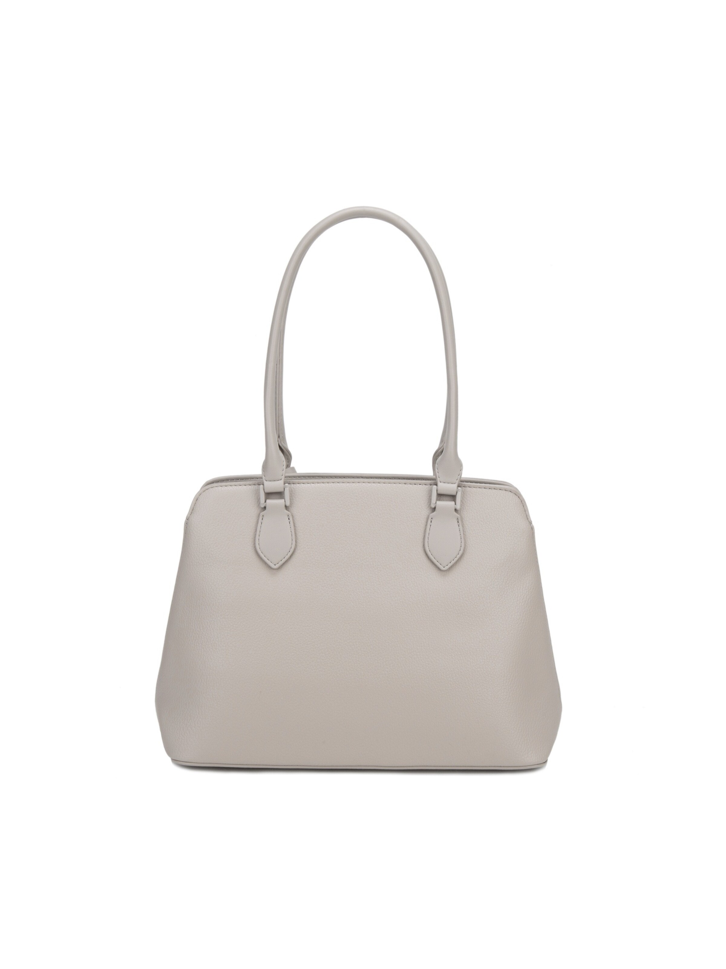 Borsa a spalla 'Borsa a spalla David Jones ecopelle martellata trapezio' di David Jones in grigio