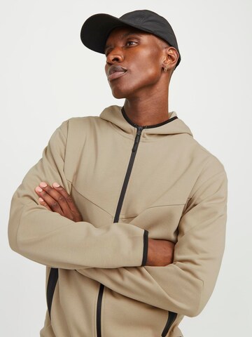 JACK & JONES Sweatvest 'JCOFusion' in Beige