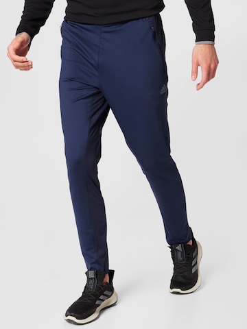 ADIDAS SPORTSWEAR Slimfit Športne hlače 'Hiit ' | modra barva: sprednja stran