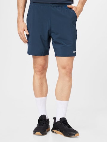 HEAD Normální Sportovní kalhoty 'POWER' – modrá: přední strana