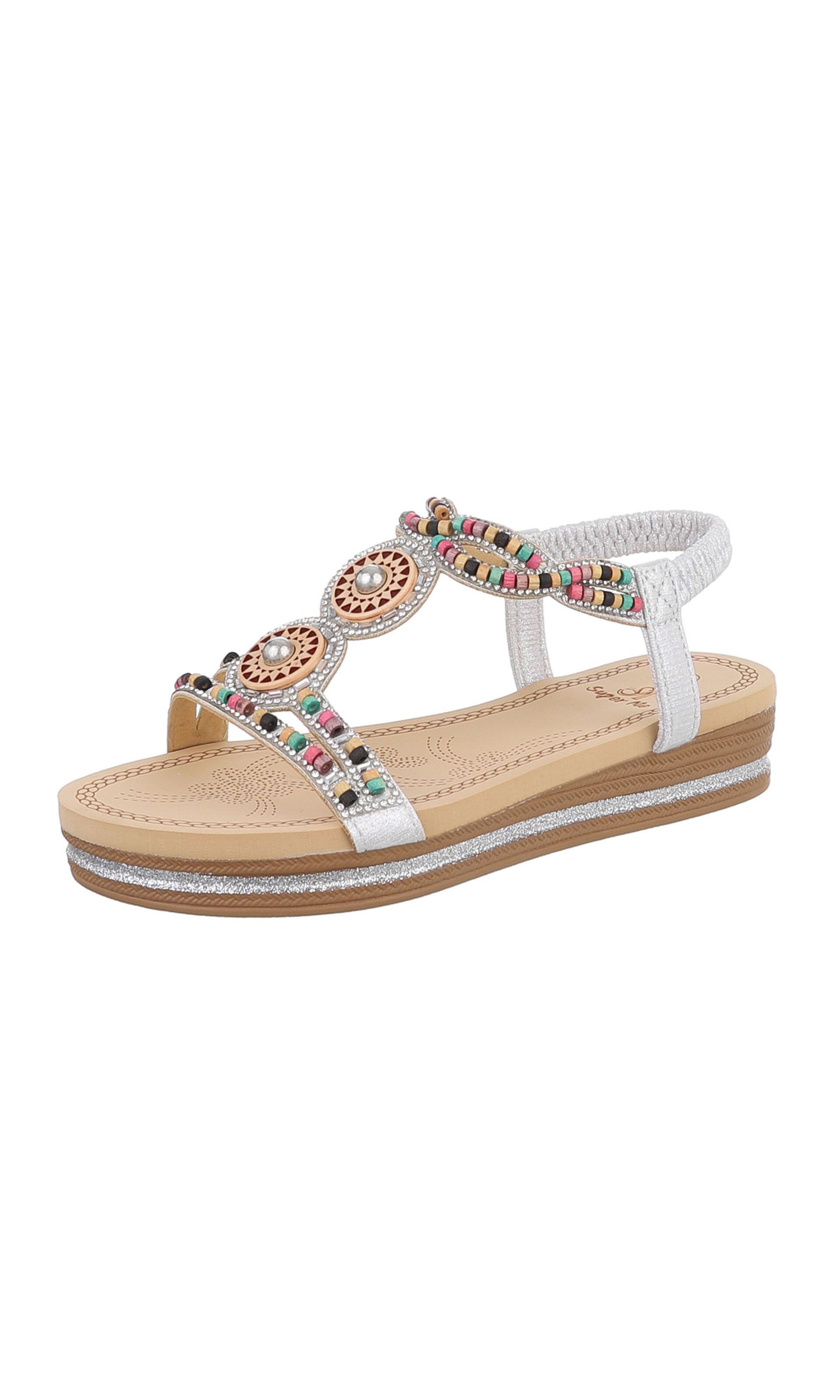 Ital-Design Strap Sandals in Mixed colors: front
