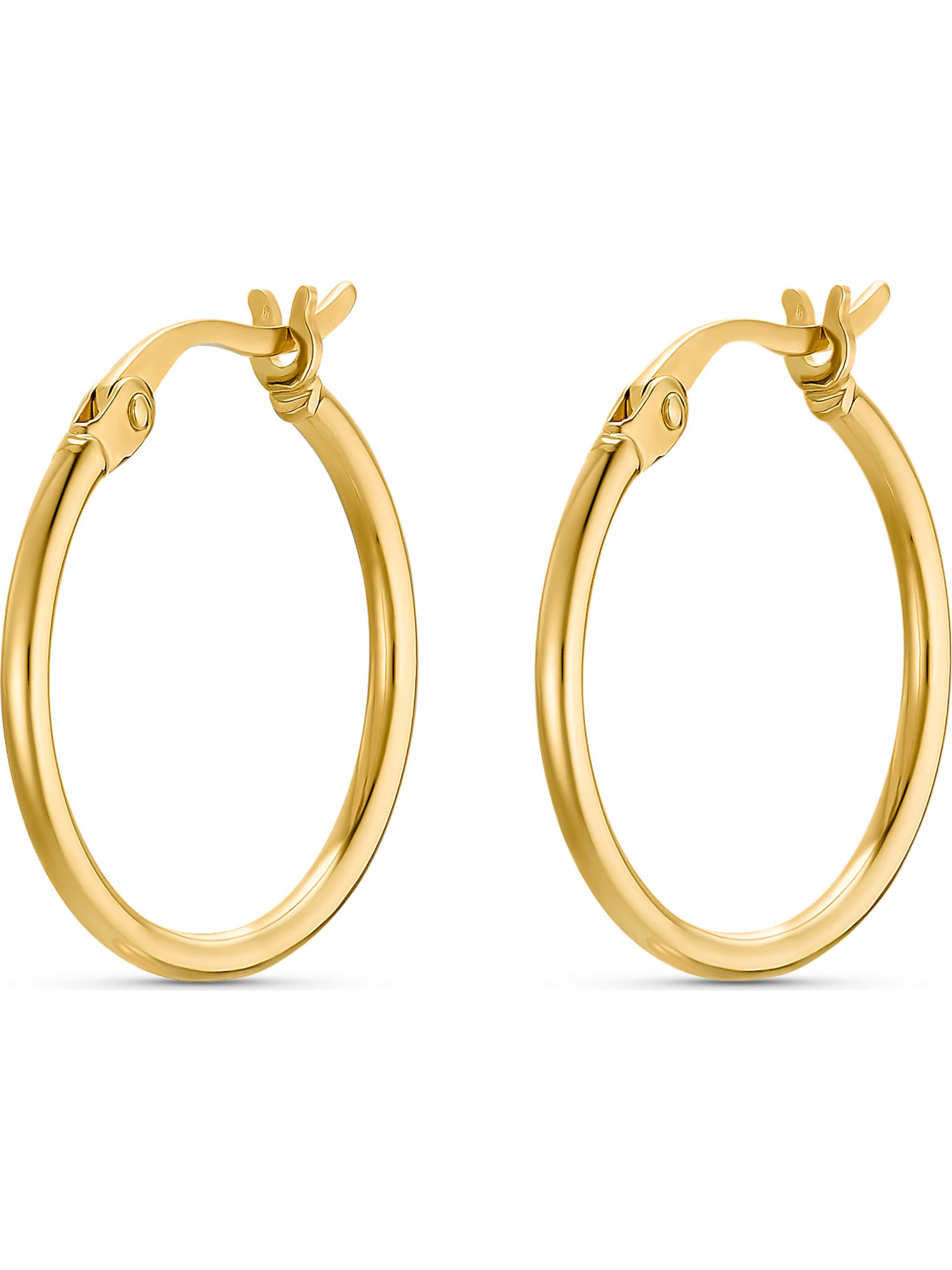 CHRIST CHRIST Pearls Damen-Creolen 375er Gelbgold ' ' in Gelb