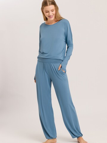 Hanro Loosefit Sweatpants ' Yoga ' in Blau