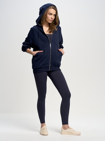 BIG STAR Zip-Up Hoodie 'Zinaida' in Blue