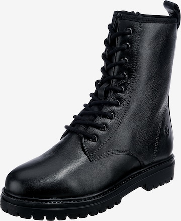 Paul Vesterbro Lace-Up Ankle Boots in Black: front