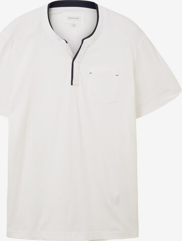 TOM TAILOR Shirt 'Serafino' in White: front