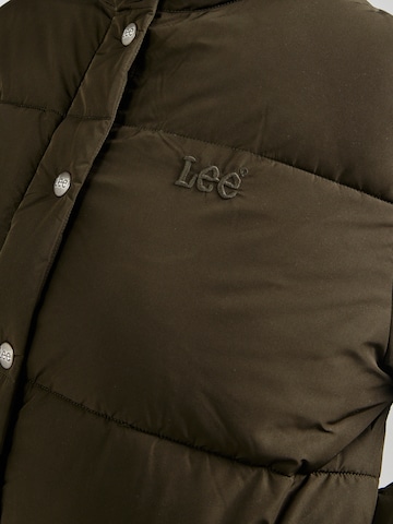 Lee Winter jacket 'RELAXEDSHORT PUFFERJACKET' in Green