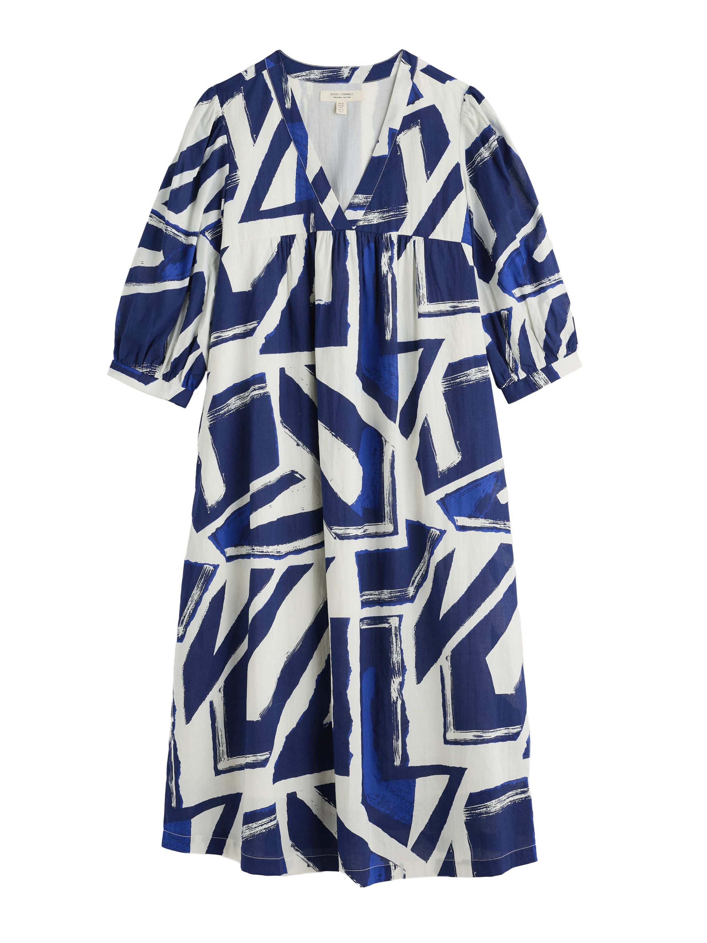 Seasalt Cornwall Jurk 'Earth Colours' in Blauw: voorkant