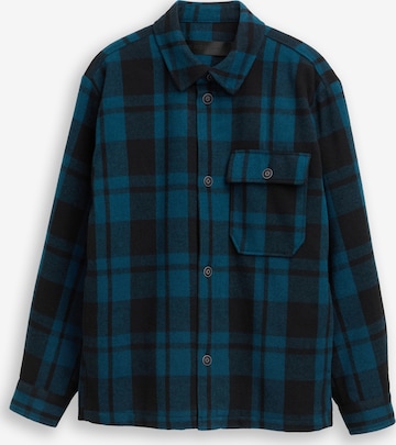 TOM TAILOR DENIM Välikausitakki värissä sininen: etupuoli