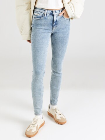 Calvin Klein Jeans Skinny Jeansy w kolorze niebieski: przód