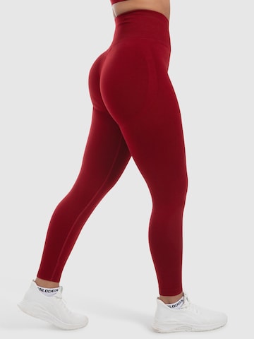 Smilodox Skinny Workout Pants 'Elin' in Red