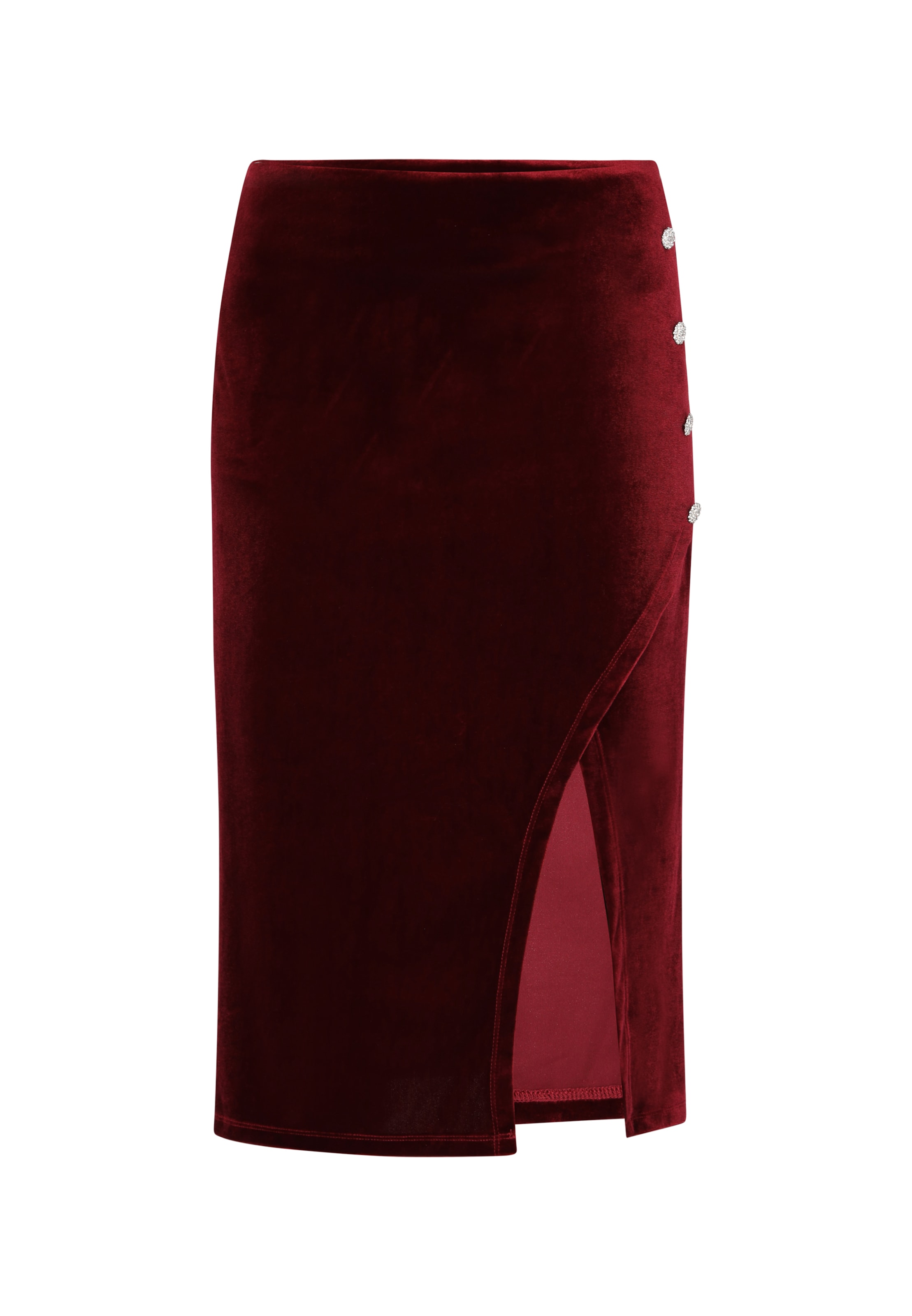 Jupe faina en rouge : devant
