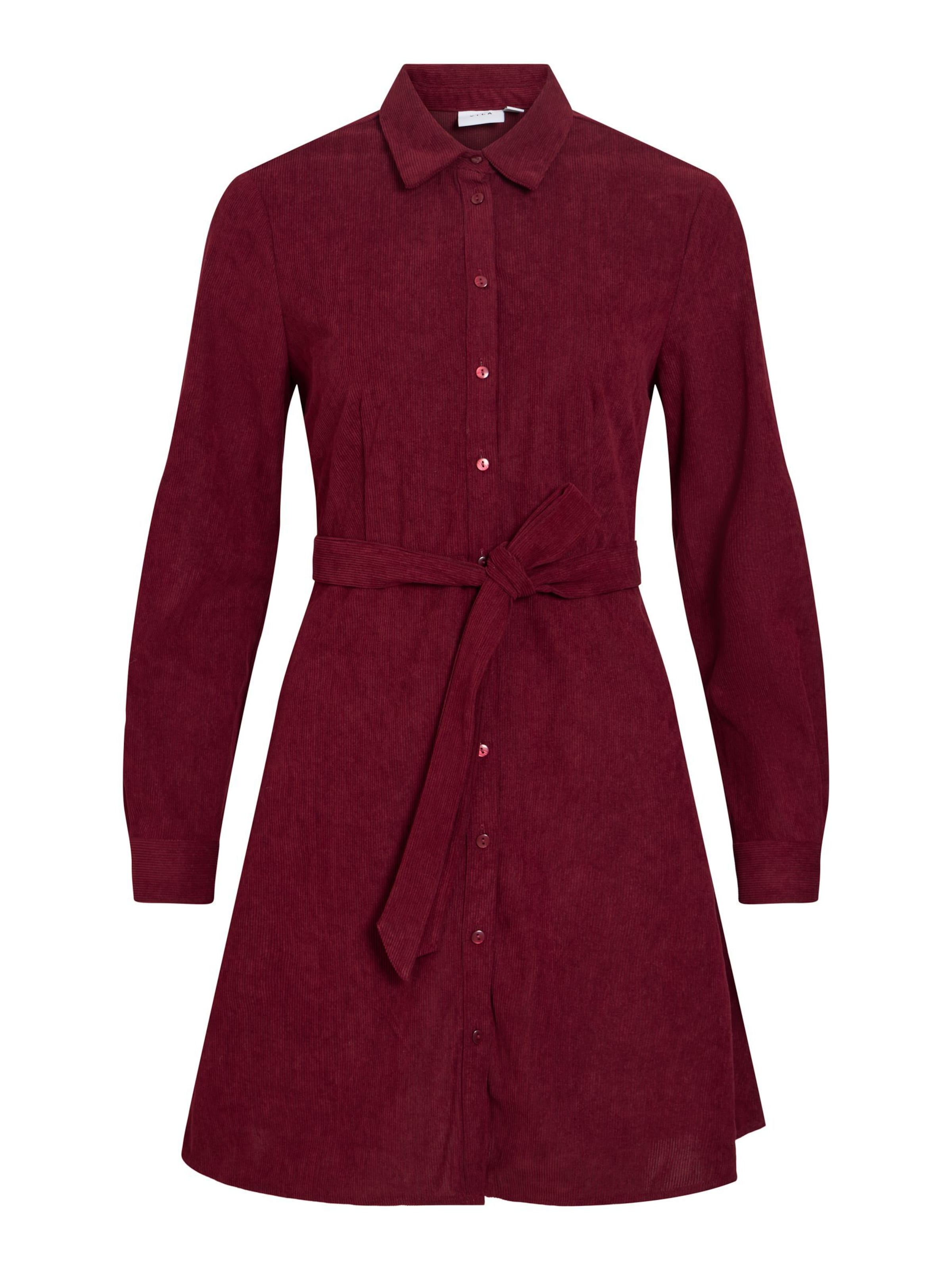 Abito camicia 'VIElsa' di VILA in rosso: frontale