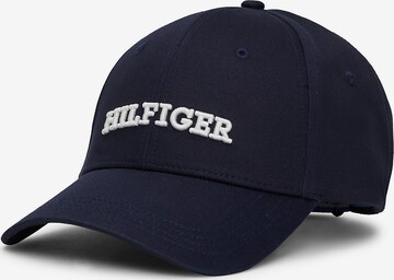 TOMMY HILFIGER Cap 'Embroidery' in Blue: front