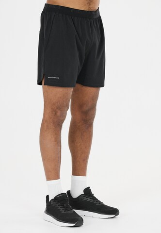 ENDURANCE Regular Shorts 'Letic' in Schwarz: Vorderseite