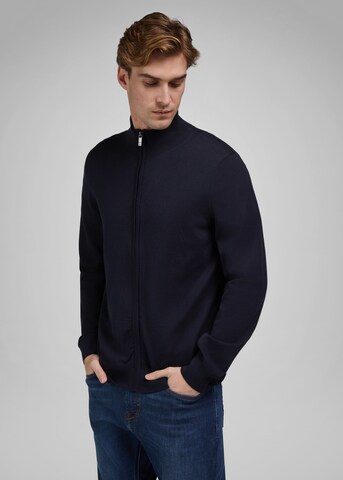 HECHTER PARIS Strickjacke in Blau: Vorderseite