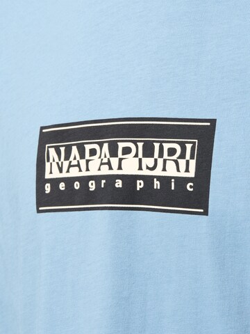 NAPAPIJRI Shirt 'Box Logo' in Blue