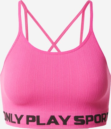 ONLY PLAYBustier Sportski grudnjak 'ANA' - roza boja: prednji dio
