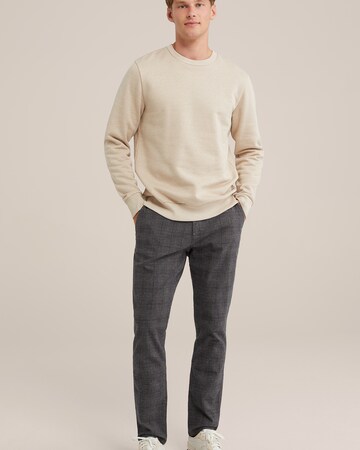 Coupe slim Pantalon chino WE Fashion en gris