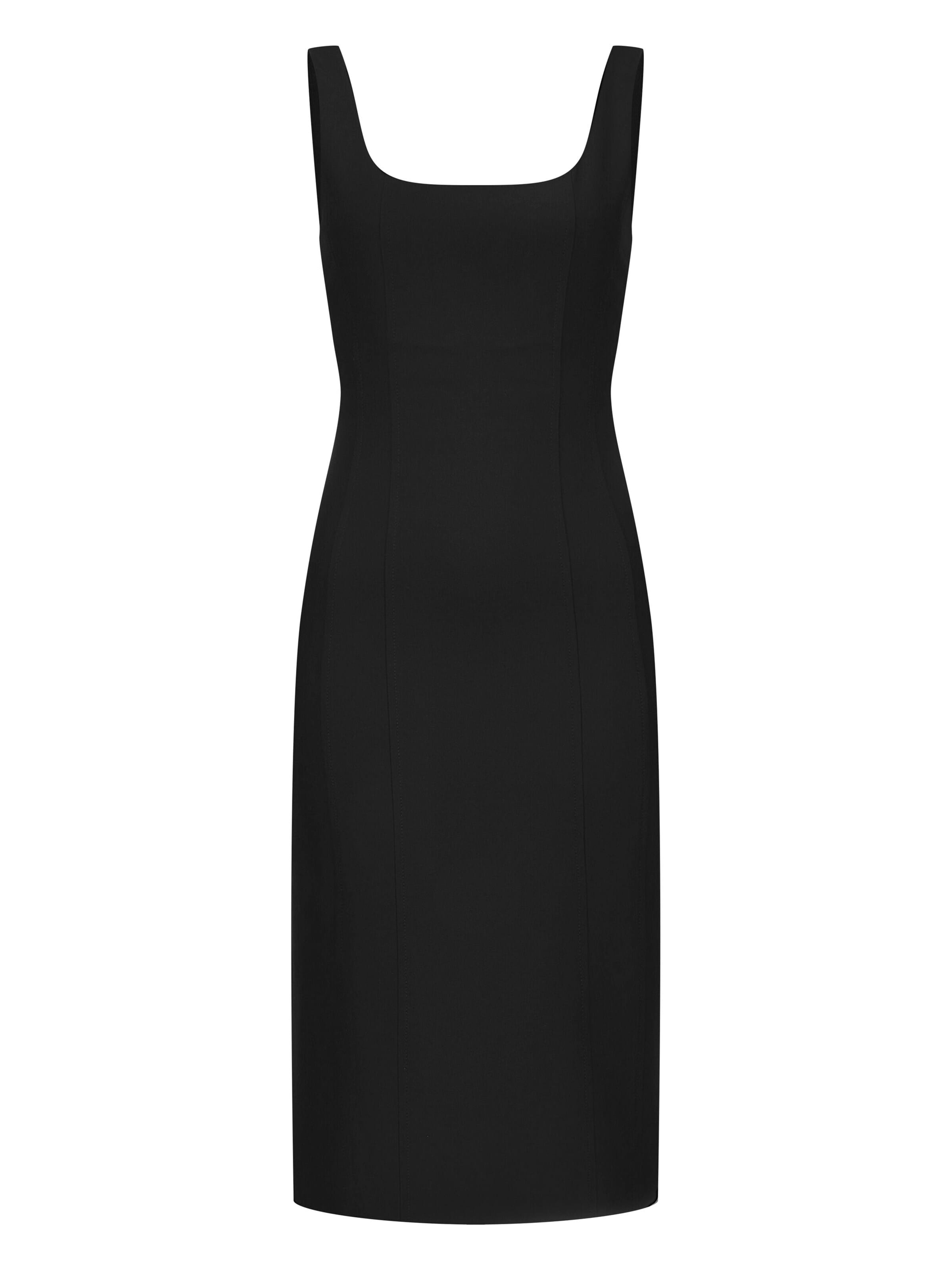 Nicowa Sheath Dress in Black: front