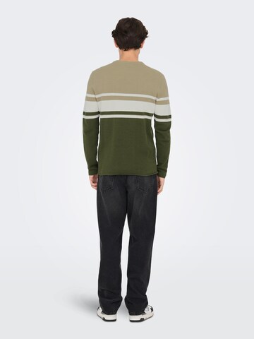 Only & Sons Sweater 'ONSNiguel' in Beige