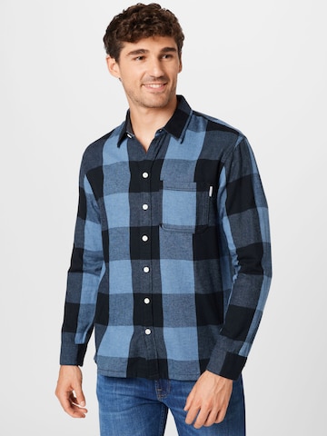 HOLLISTER Regular fit Button Up Shirt in Blue: front