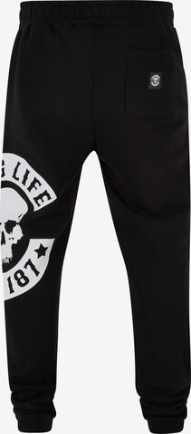 Tapered Pantaloni di Thug Life in nero