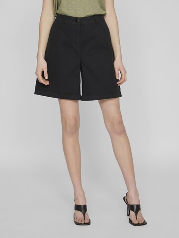 VILA Loosefit Chino in Zwart: voorkant