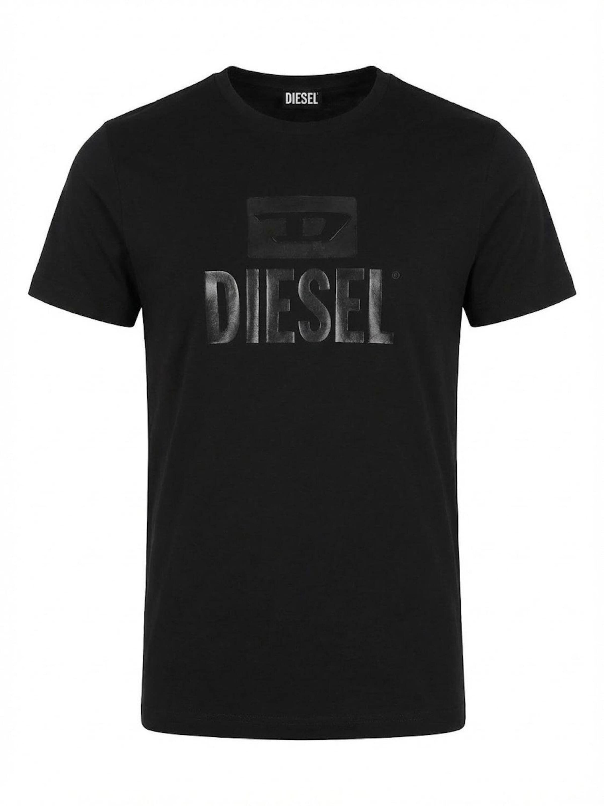 T-Shirt 'T-Diego Tone On Tone' DIESEL en noir : devant