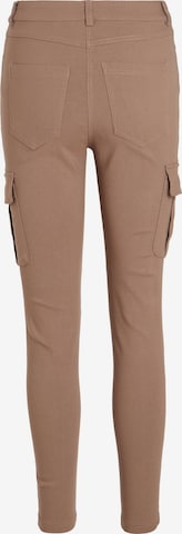 VILA - Skinny Pantalón cargo en marrón