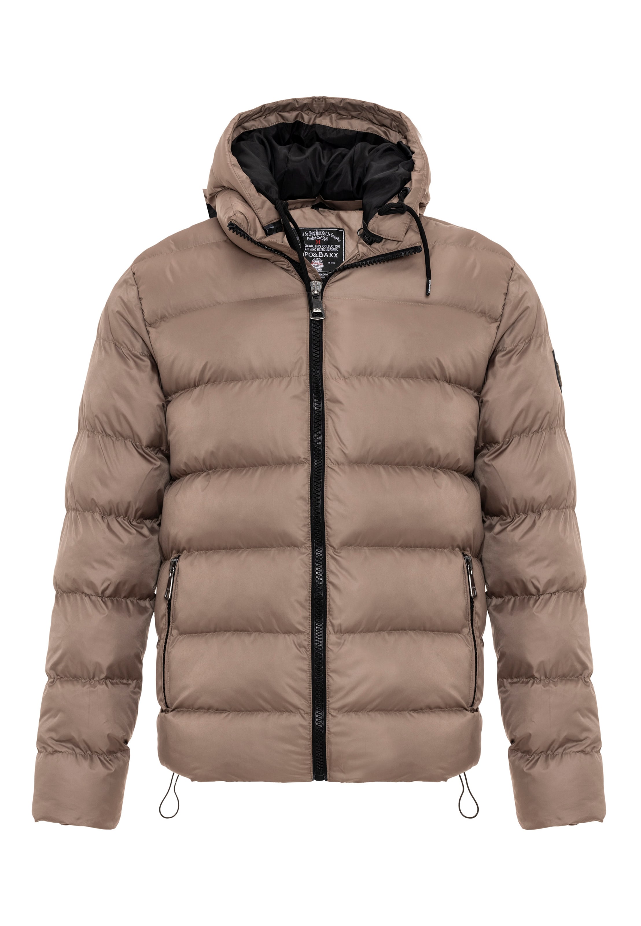 CIPO & BAXX Winterjas in Beige: voorkant