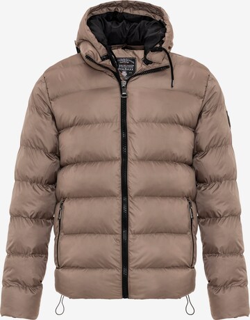 CIPO & BAXX Winter Jacket in Beige: front