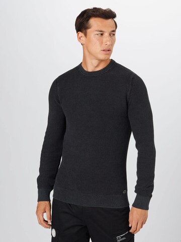 Superdry Regular Fit Pullover in Schwarz: predná strana