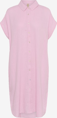 Robe-chemise CULTURE en rose : devant