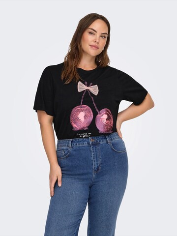 Maglietta 'CARKITA' di ONLY Carmakoma in nero: frontale