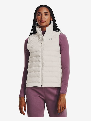 Gilet sportivo di UNDER ARMOUR in bianco: frontale
