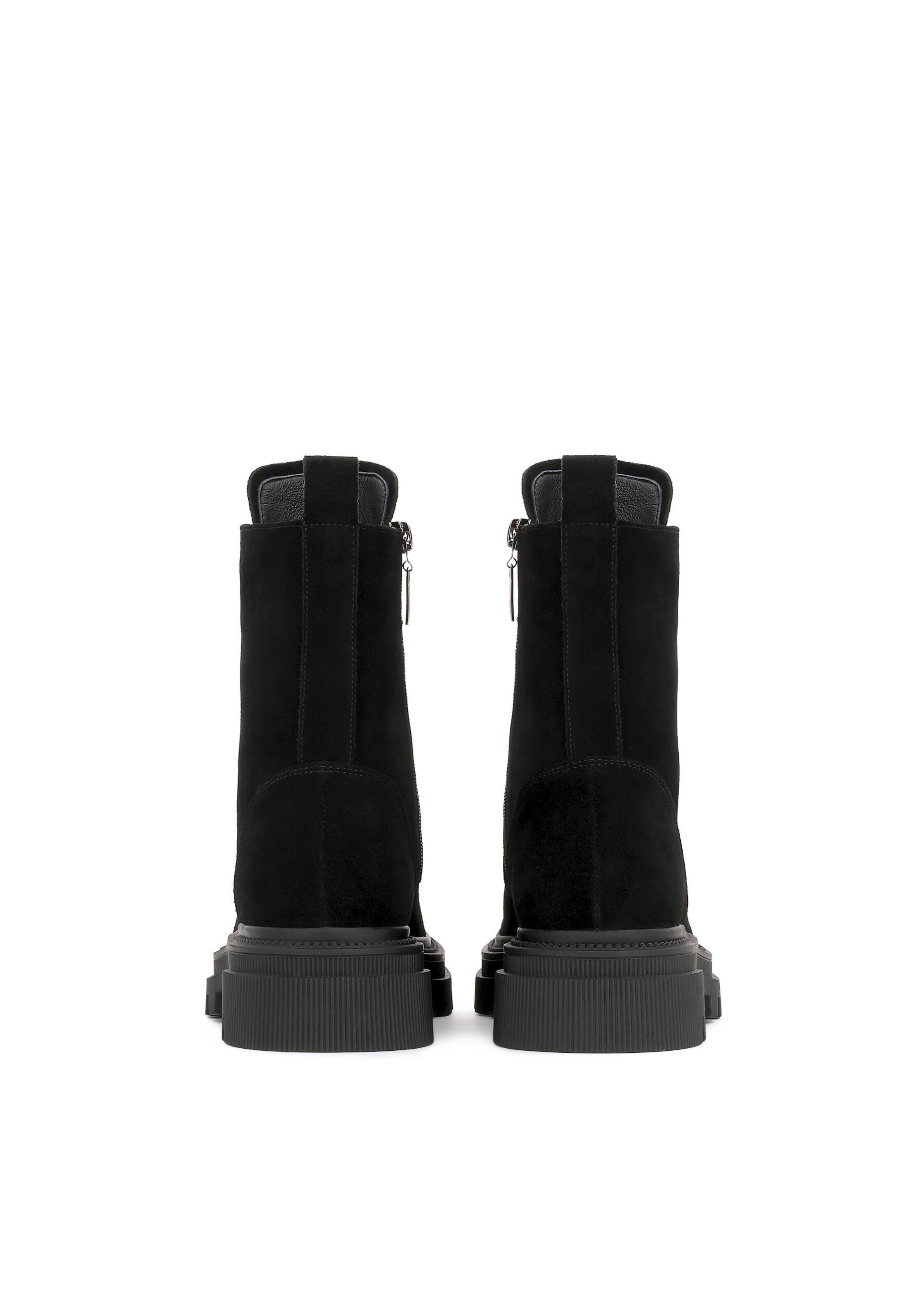 Kazar Fűzős rövid szárú csizmák - fekete