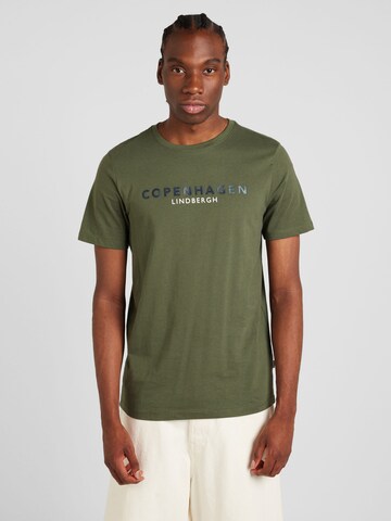 Lindbergh T-Shirt 'Copenhagen' in Grün: Vorderseite