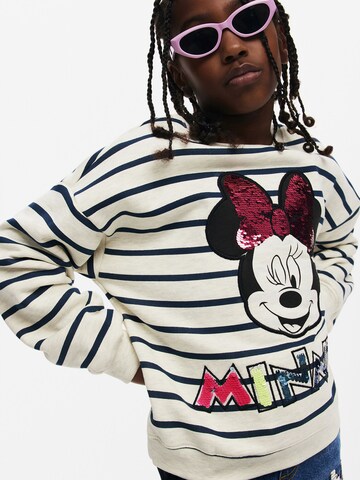 Desigual Sweatshirt 'Minnie Mouse' in Wit