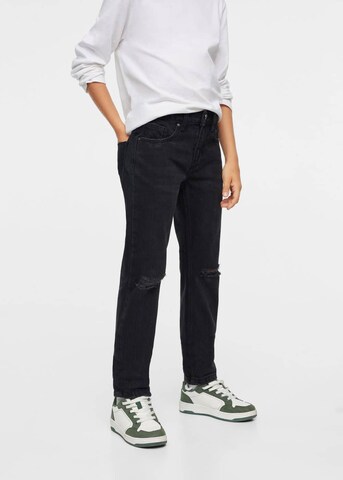 MANGO KIDS Slimfit Jeans 'Alex' in Schwarz: predná strana