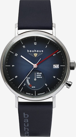 Bauhaus Analoog horloge in Blauw: voorkant