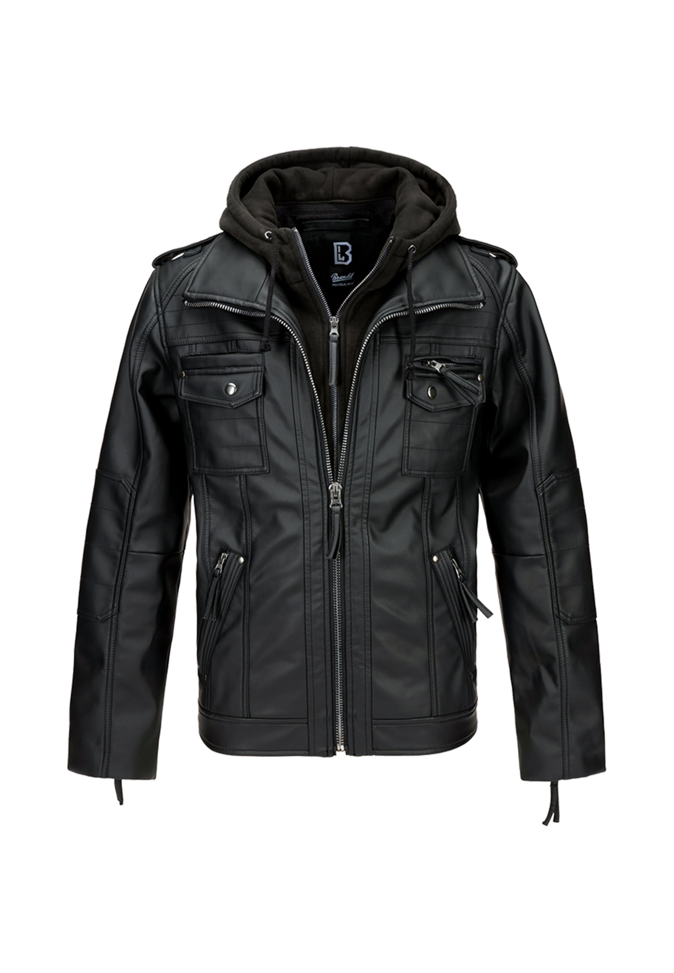 Veste mi-saison Brandit en noir : devant