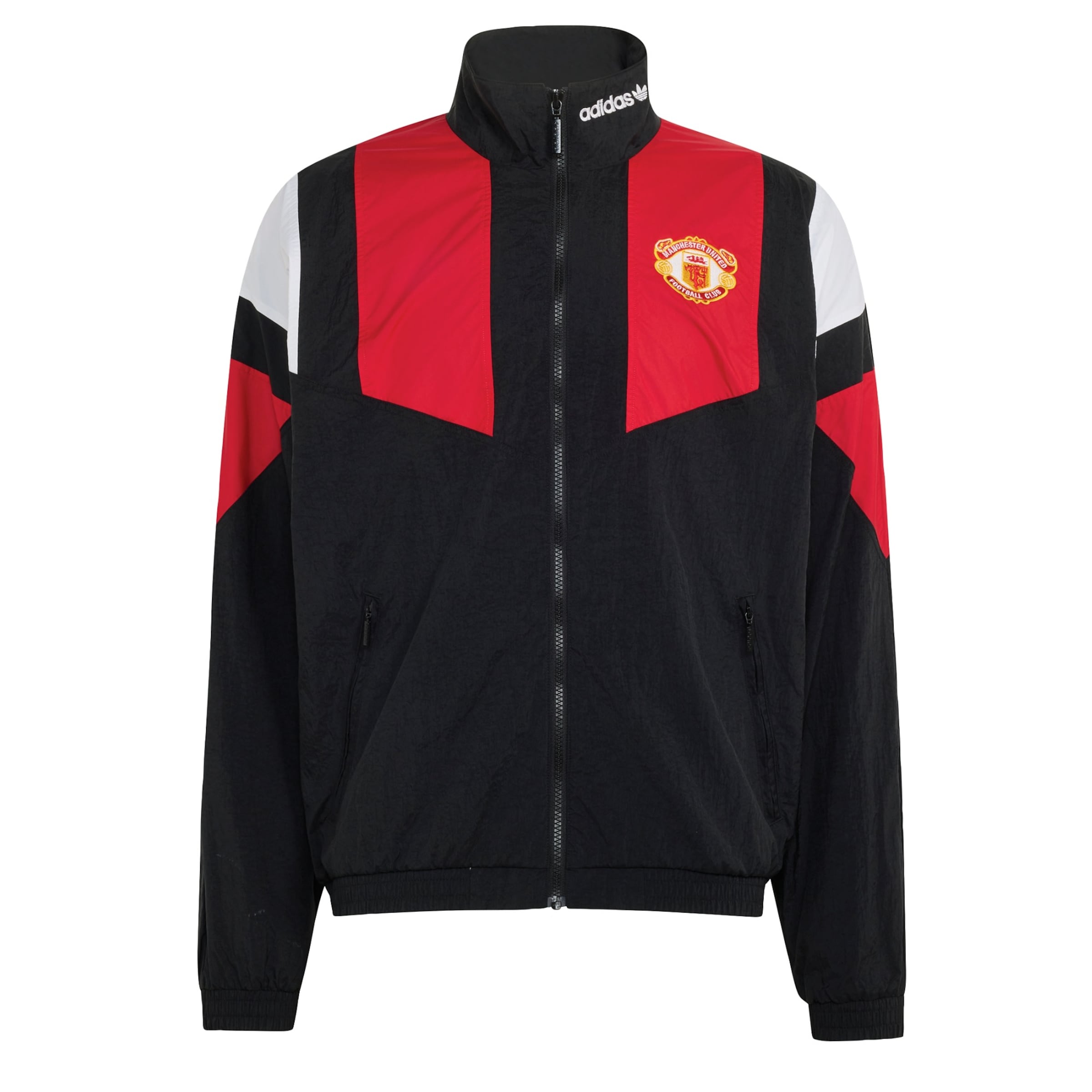 ADIDAS PERFORMANCETehnička jakna 'Manchester United' - crna boja: prednji dio