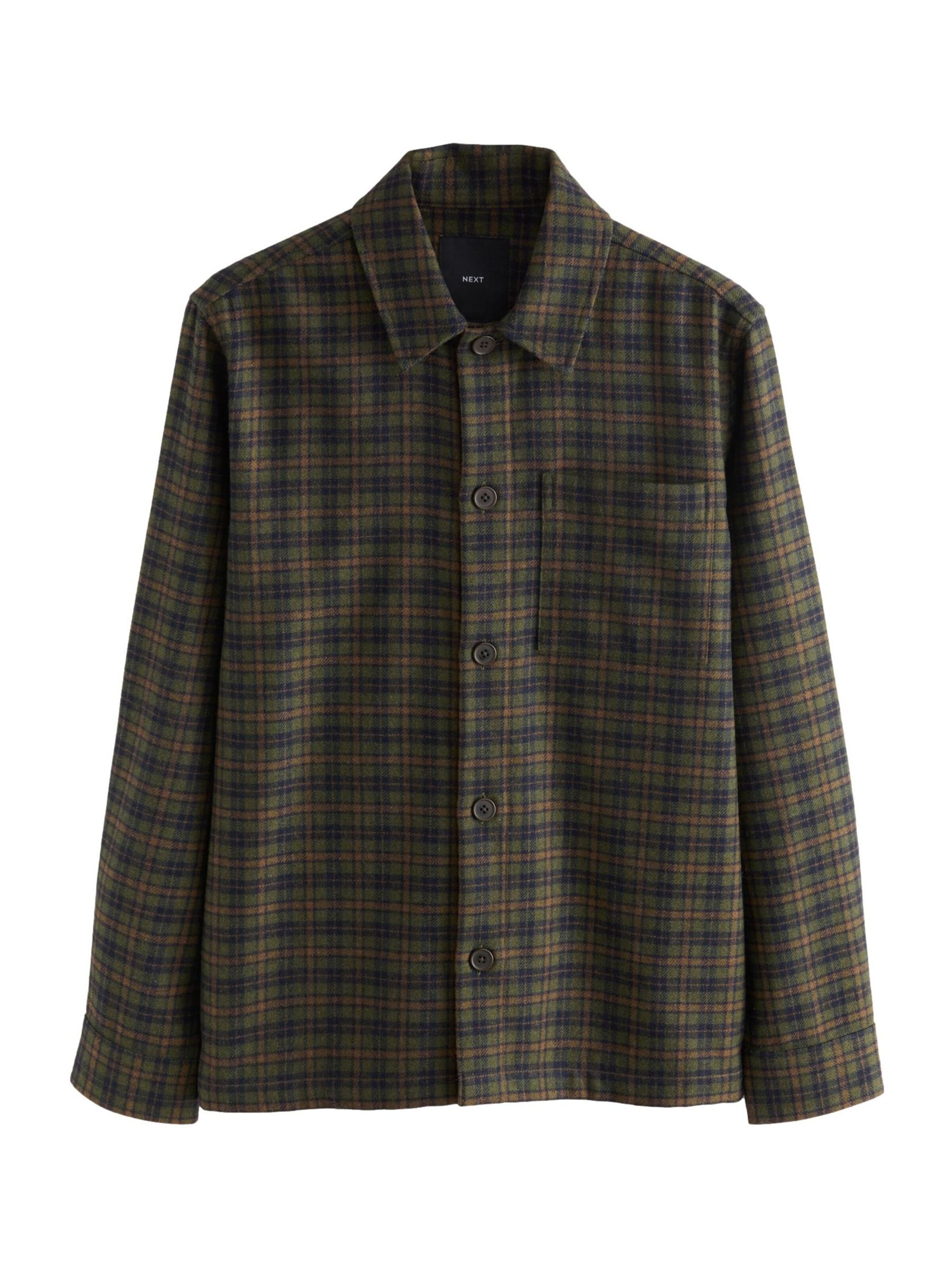 Next Regular fit Button Up Shirt in Blue: front